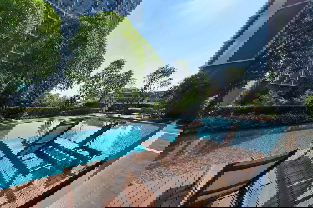 รูป 🔥เช่าด่วน !! Ideo Mobi Sukhumvit 81, 2 ห้องนอน, 2 ห้องน้ำ, ชั้นสูง 10+, ทำเลดี !!🔥Code C20260100029 แต่งครบ, พร้อมเข้าอยู่📣📣 - รูปที่ 9/10