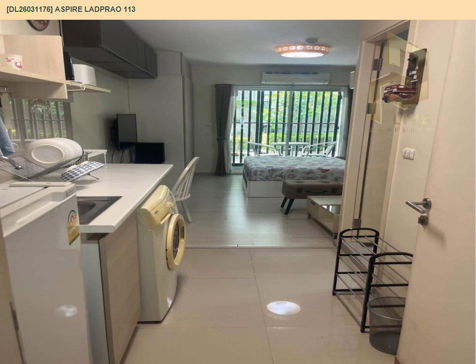 รูป DL26031176 ให้เช่าคอนโด แอสปาย ลาดพร้าว 113 (Aspire Ladprao 113) ใกล้ MRT บางกะปิ พร้อมเข้าอยู่ โทรด่วน 0614453194 LineID @162cjixi - รูปที่ 2/5