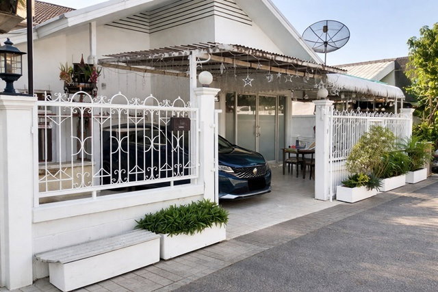 รูป ตลาดโชคชัย 4 500 ม. ทำเลลาดพร้าว บ้านชั้นเดียวกว้างขวาง 2นอน MRTโชคชัย 4 1.8กม. รพ. เปาโล โชคชัย4 1.2กม. 2น้ำ 44ตร.ว. 176ตร.ม. - รูปที่ 2/8