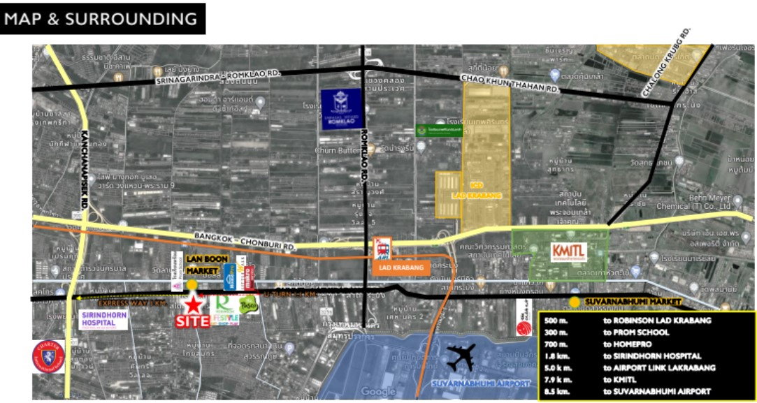รูป 🔥 โอกาสทองนักพัฒนา! ขายที่ดินผังสีส้ม (ย.5) ลาดกระบัง 18/1 ทำเลศักยภาพสูง ใกล้สนามบินสุวรรณภูมิ 🔥 - รูปที่ 3/4