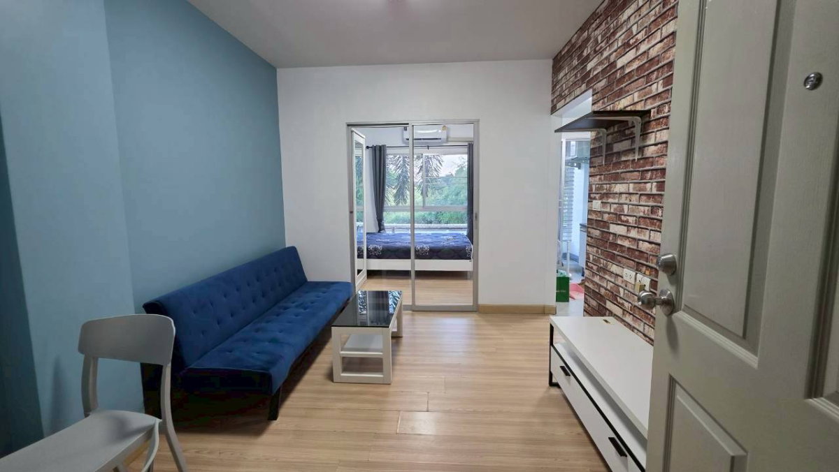 รูป ( พร้อมเข้าอยู่ ) ให้เช่า คอนโด เดอะคิทท์ แจ้งวัฒนะ ชั้น 2 ขนาด 29 ตร.ม. ตกแต่งครบ ติดรถไฟฟ้าสายสีชมพูเดินทางสะดวก - รูปที่ 1/15