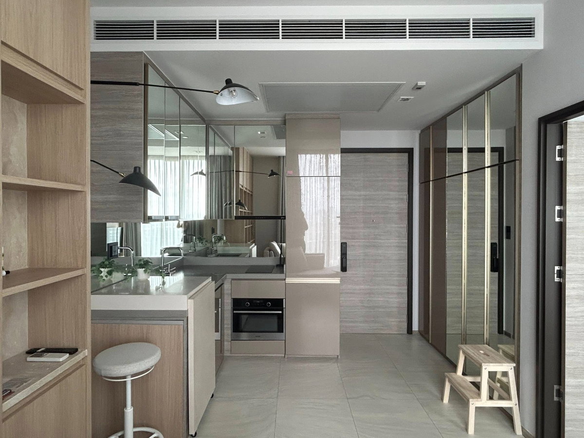 รูป ✨🦄 Ready to move 🦄✨ The Crest Park Residences ห้องสวย✨ ระเบียงวิวสวน เฟอร์ครบจบในที่เดียว โทร 096-2493698 (TCR0149) - รูปที่ 5/16