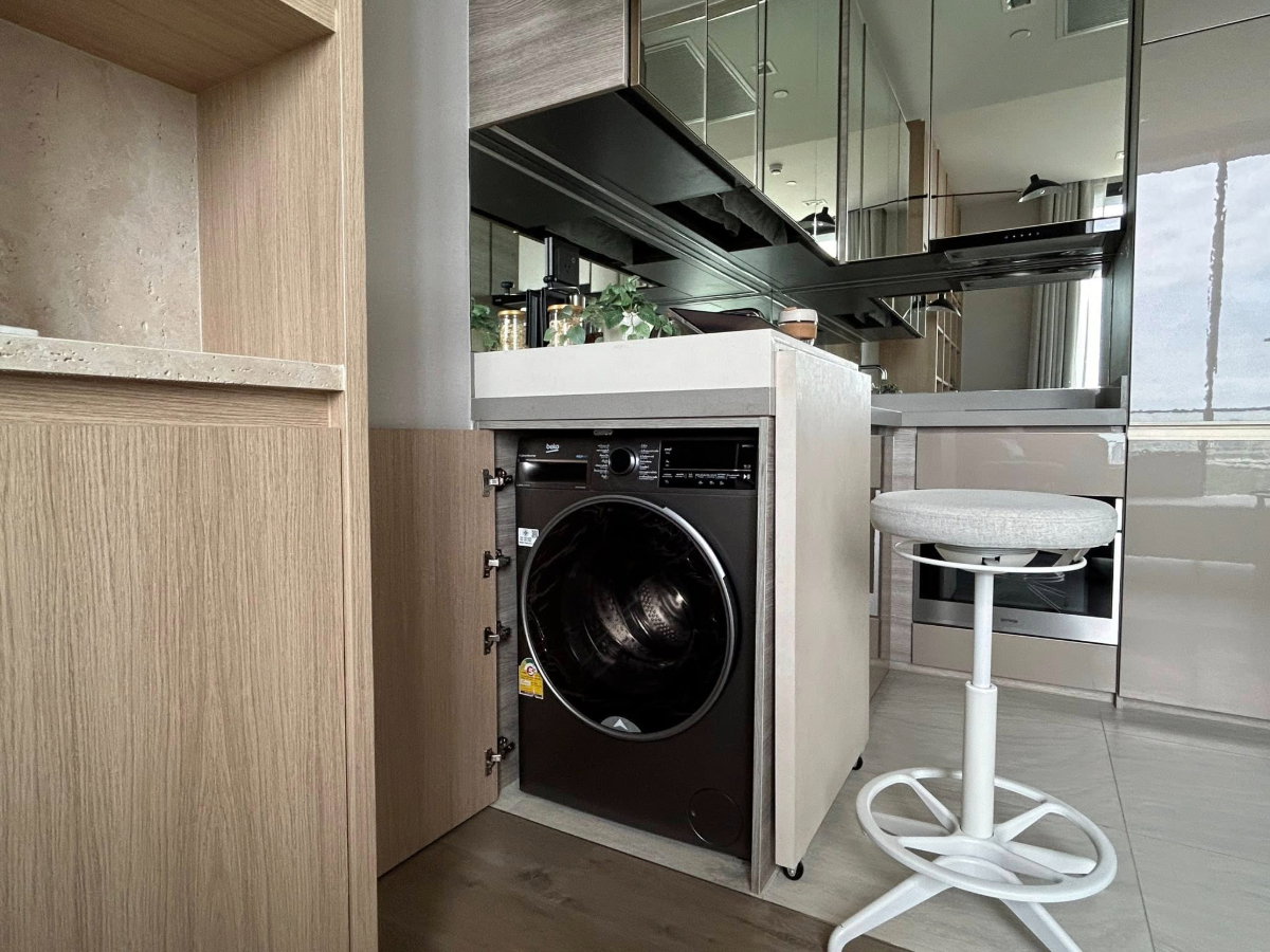 รูป ✨🦄 Ready to move 🦄✨ The Crest Park Residences ห้องสวย✨ ระเบียงวิวสวน เฟอร์ครบจบในที่เดียว โทร 096-2493698 (TCR0149) - รูปที่ 6/16