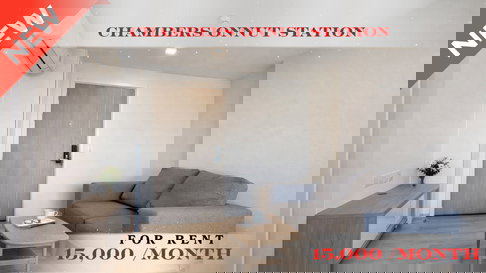 🍀🍀 Hot Deal🔥 ให้เช่า📌 แชมเบอร์ส อ่อนนุช สเตชั่น (Line:@rent2022)BTS อ่อนนุช ✨พร้อมเข้าอยู่  ✨ A10907 