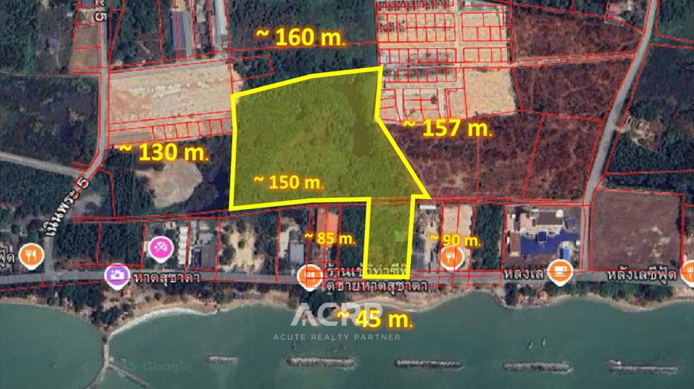 รูป ขายที่ดินทำเล เลียบชายหาดสุชาดา ตำบลเนินพระ อ.เมือง ระยอง รหัส 00160202 - รูปที่ 1/6