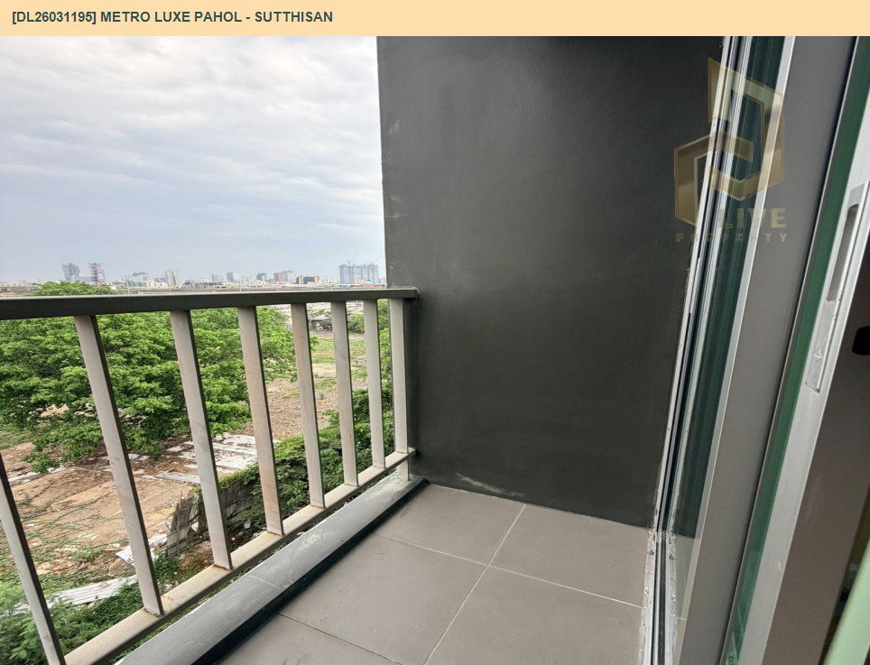 รูป DL26031195 ให้เช่าคอนโด เมโทร ลักซ์ พหลโยธิน - สุทธิสาร (Metro Luxe Pahol - Sutthisan) ใกล้ BTS สะพานควาย พร้อมเข้าอยู่ โทรด่วน 0656133286 LineID @534wlwof - รูปที่ 7/8