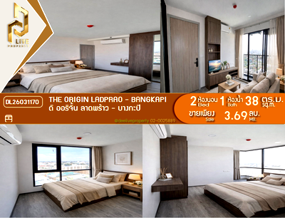 Condos for sale MRT Lat Phrao 101  : DL26031170 Condo for sale, THE ORIGIN LADPRAO - BANGKAPI near -, ready to move in, call urgently 0653619502 LineID @897iyzll