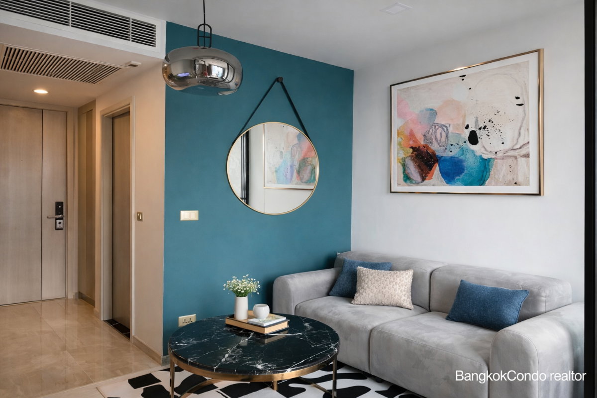 รูป 🍀🍀 Cozy room🍀 ให้เช่า📌 วัน ไนน์ ไฟว์ อโศก-พระราม 9 (Line:@rent2022)MRT พระราม9 ✨พร้อมเข้าอยู่ ✨ A08114 - รูปที่ 5/13