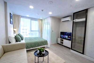 Condos for rent MRT Si Nut : 🚩 For Rent Condo ATMOZ OASIS ONNUT Building E, Floor 7,Studio, Room size 24 sqm