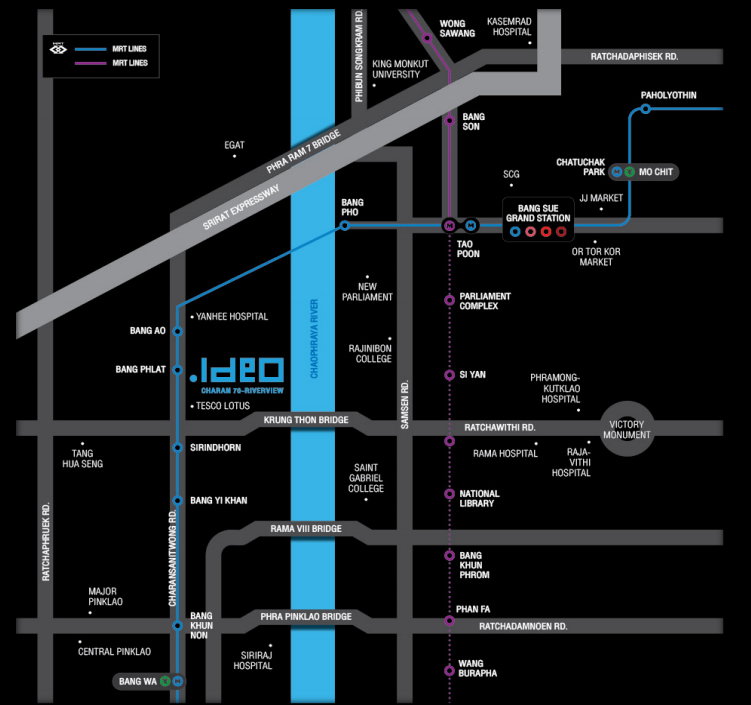 รูป ✅✅ปล่อยเช่า คอนโดไอดิโอ จรัญฯ70 ริเวอร์วิว 1นอน 1น้ำ 31 ตรม. วิวแม่น้ำเจ้าพระยา สถานีรถไฟฟ้าบางพลัด - รูปที่ 13/17