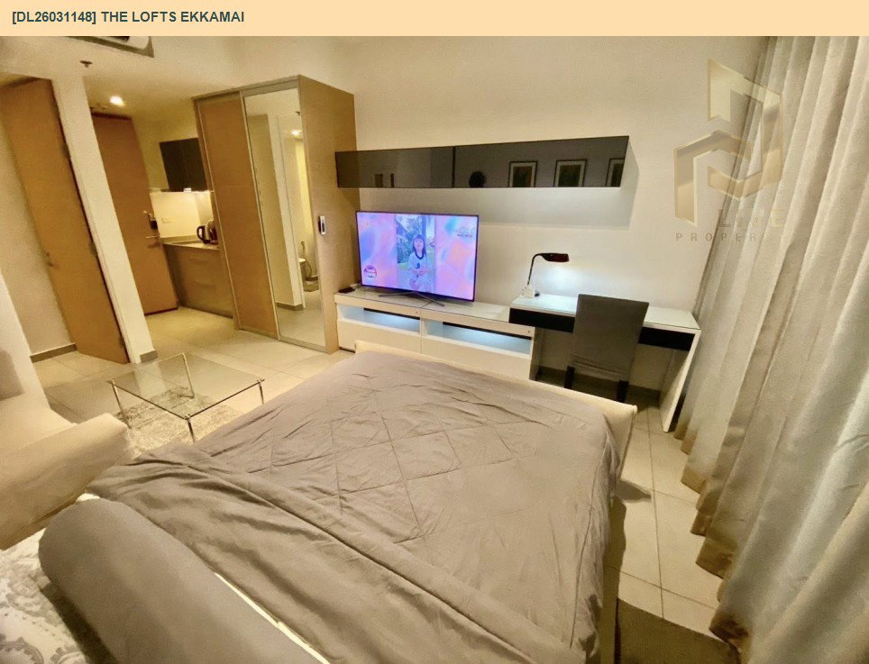 รูป DL26031148 ให้เช่าคอนโด เดอะ ล็อฟท์ เอกมัย (The Lofts Ekkamai) ใกล้ BTS เอกมัย พร้อมเข้าอยู่ โทรด่วน 0614453194 LineID @162cjixi - รูปที่ 5/9