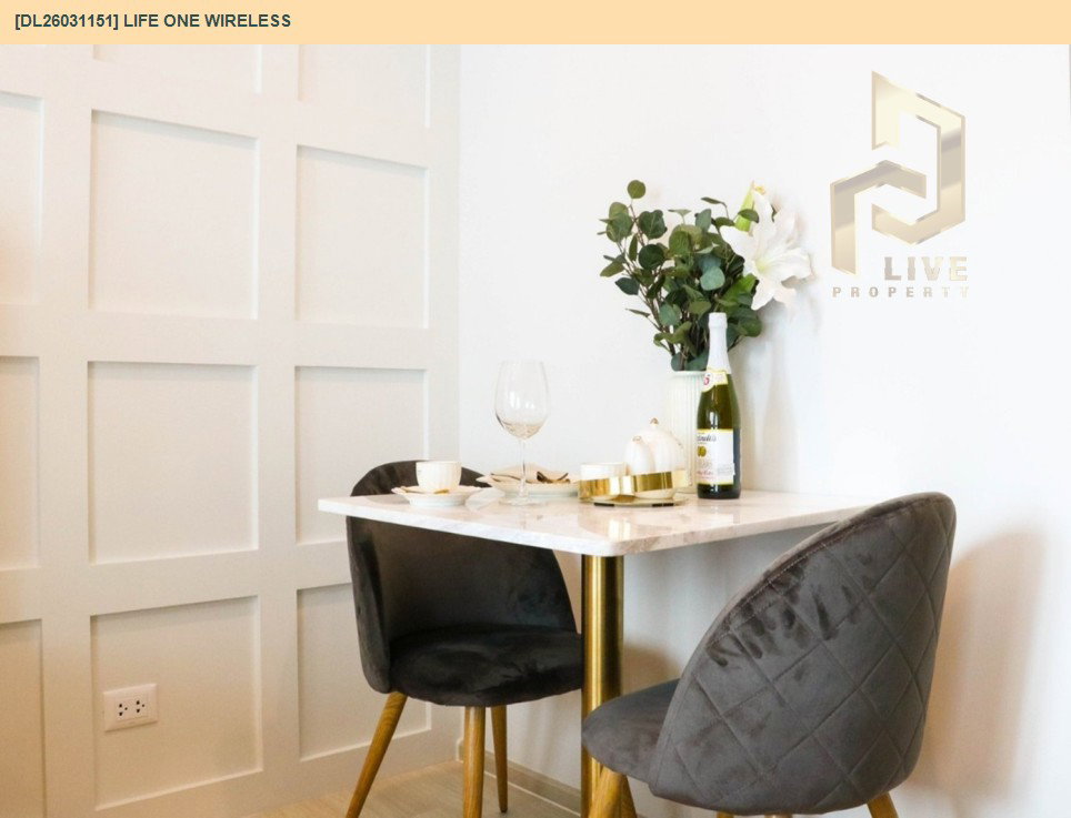 รูป DL26031151 ขายคอนโด ไลฟ์ วัน ไวร์เลส (Life One Wireless) ใกล้ BTS เพลินจิต พร้อมเข้าอยู่ โทรด่วน 0656133286 LineID @534wlwof - รูปที่ 15/16