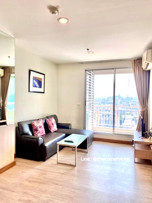 Condos for rent : Ready to move in “ 𝐑𝐡𝐲𝐭𝐡𝐦 𝐑𝐚𝐭𝐜𝐡𝐚𝐝𝐚 “ 1 Bedroom Size 46  Sq.m. Floor 20+  Near MRT-Ratchada