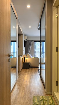 Newly Renovated, Move-in Ready Condo Located just 1.1 km from BTS Surasak, Bdg C. 6th Fl. 30.36 sq.m. 2.39 MB (Transfer fee included)