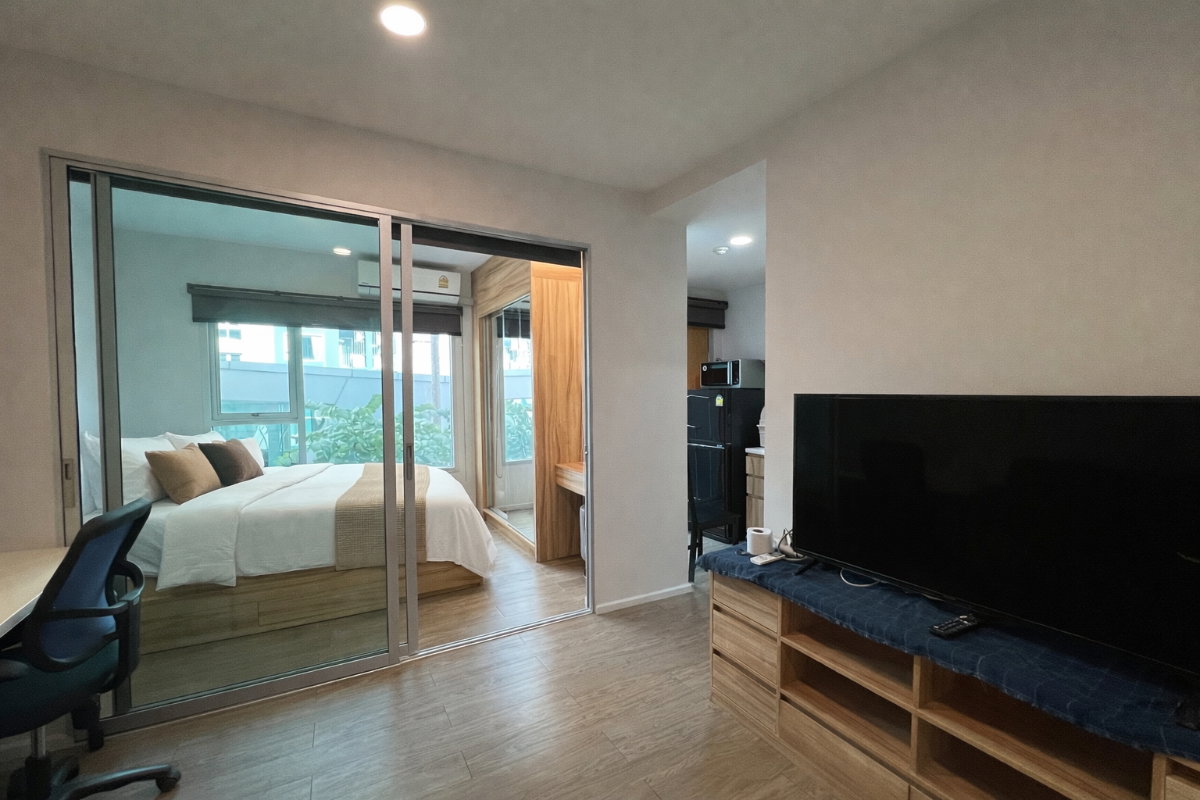 รูป ‼️ห้องใหญ่ราคาพิเศษ 8500.-‼️🏙️🌈แฮปปี้ คอนโด ดอนเมือง ✅ขนาด 28 ตรม🏙️ วิวสระ 📲ติดต่อโทร/ไลน์ 099-289-1569 - รูปที่ 7/8