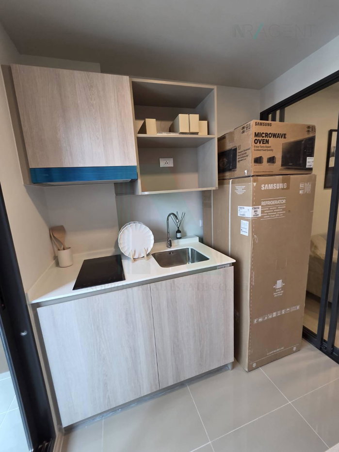 รูป 🎊 ให้เช่าคอนโด ดีคอนโด คาล์ม รามคำแหง 40 อาคาร 1 ชั้น 8 1 ห้องนอน ขนาด 29 ตรม ใกล้ ตลาดนัด กกท. - รูปที่ 6/8