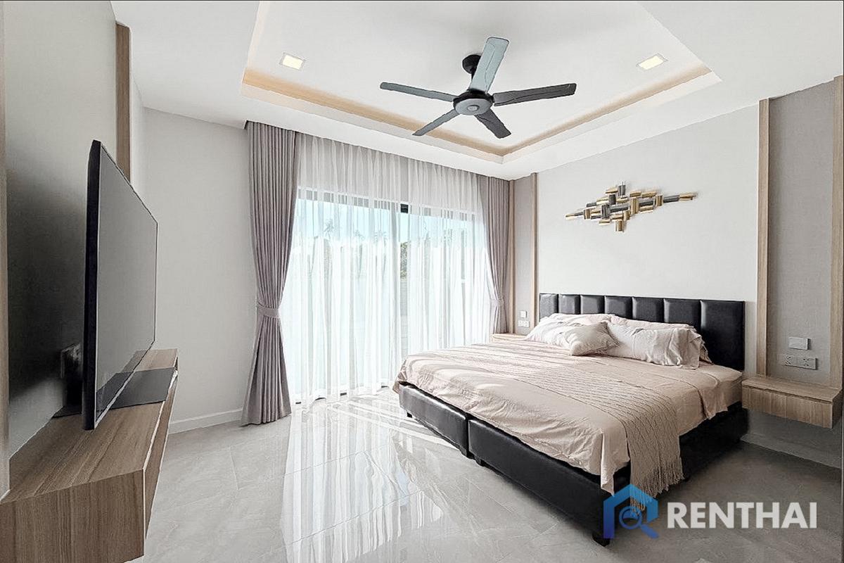 รูป บ้านหรูสไตล์โมเดิร์น 3 ห้องนอน สระว่ายน้ำส่วนตัว พัทยา - รูปที่ 10/20