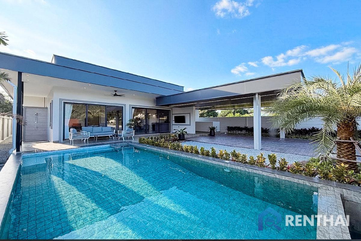 รูป บ้านหรูสไตล์โมเดิร์น 3 ห้องนอน สระว่ายน้ำส่วนตัว พัทยา - รูปที่ 1/20
