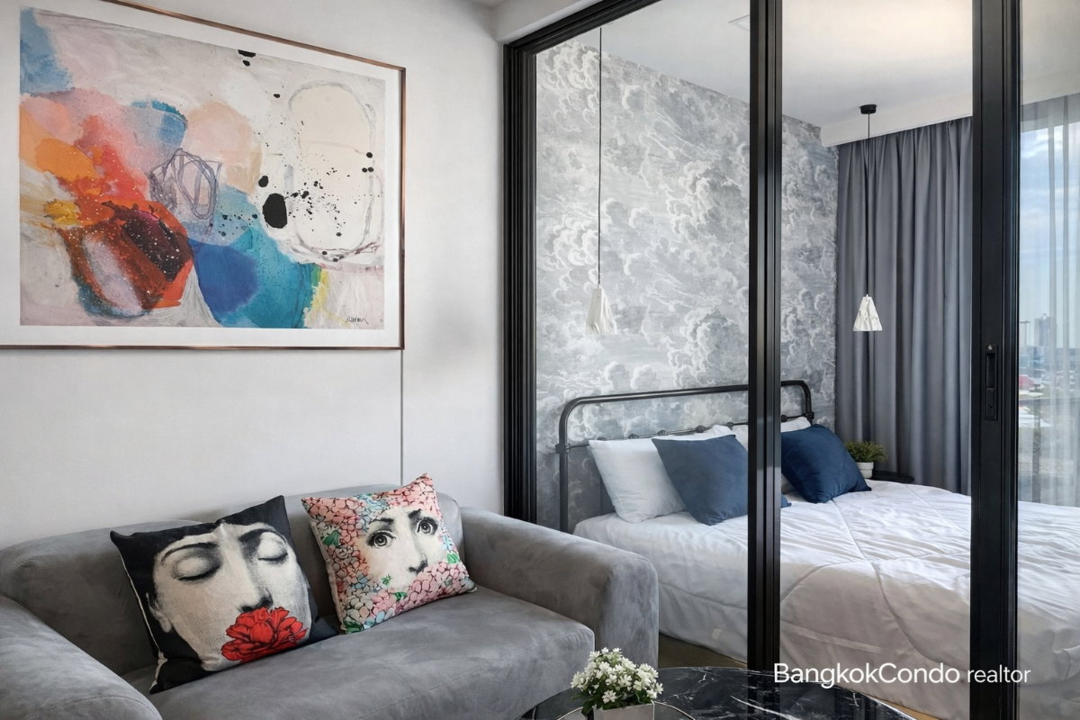 รูป 🍀🍀 Cozy room🍀 ให้เช่า📌 วัน ไนน์ ไฟว์ อโศก-พระราม 9 (Line:@rent2022)MRT พระราม9 ✨พร้อมเข้าอยู่ ✨ A08114 - รูปที่ 2/13