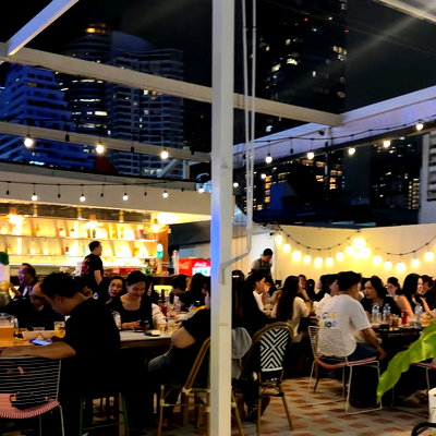 พื้นที่ขายของ ถนนพระราม 4 : เซ้งร้านนั่งชิลใจกลางสีลม วิวตึกมหานคร