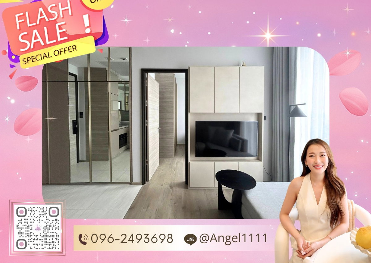 ✨🦄 Ready to move 🦄✨ The Crest Park Residences ห้องสวย✨ ระเบียงวิวสวน เฟอร์ครบจบในที่เดียว โทร 096-2493698 (TCR0149)