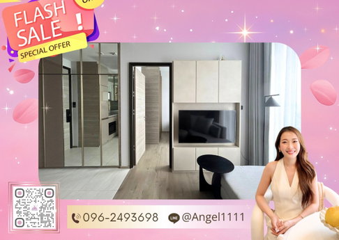 ✨🦄 Ready to move 🦄✨ The Crest Park Residences ห้องสวย✨ ระเบียงวิวสวน เฟอร์ครบจบในที่เดียว โทร 096-2493698 (TCR0149)
