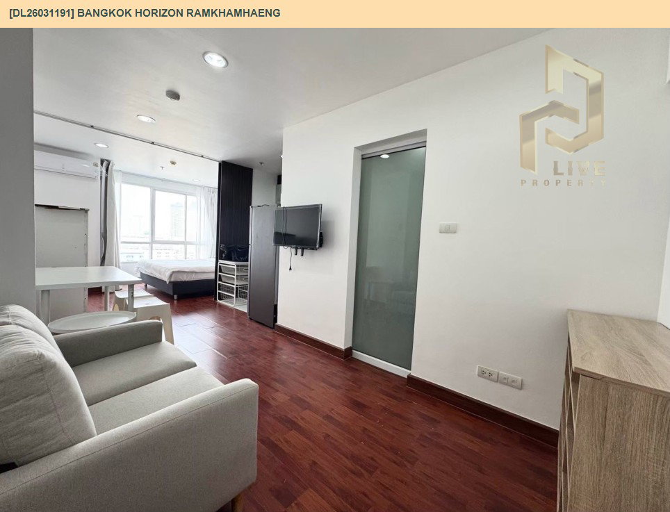 รูป DL26031191 ให้เช่าคอนโด แบงค์คอก ฮอไรซอน รามคำแหง (Bangkok Horizon Ramkhamhaeng) ใกล้ ARL หัวหมาก พร้อมเข้าอยู่ โทรด่วน 0656259498 LineID @257sxzzu - รูปที่ 2/7