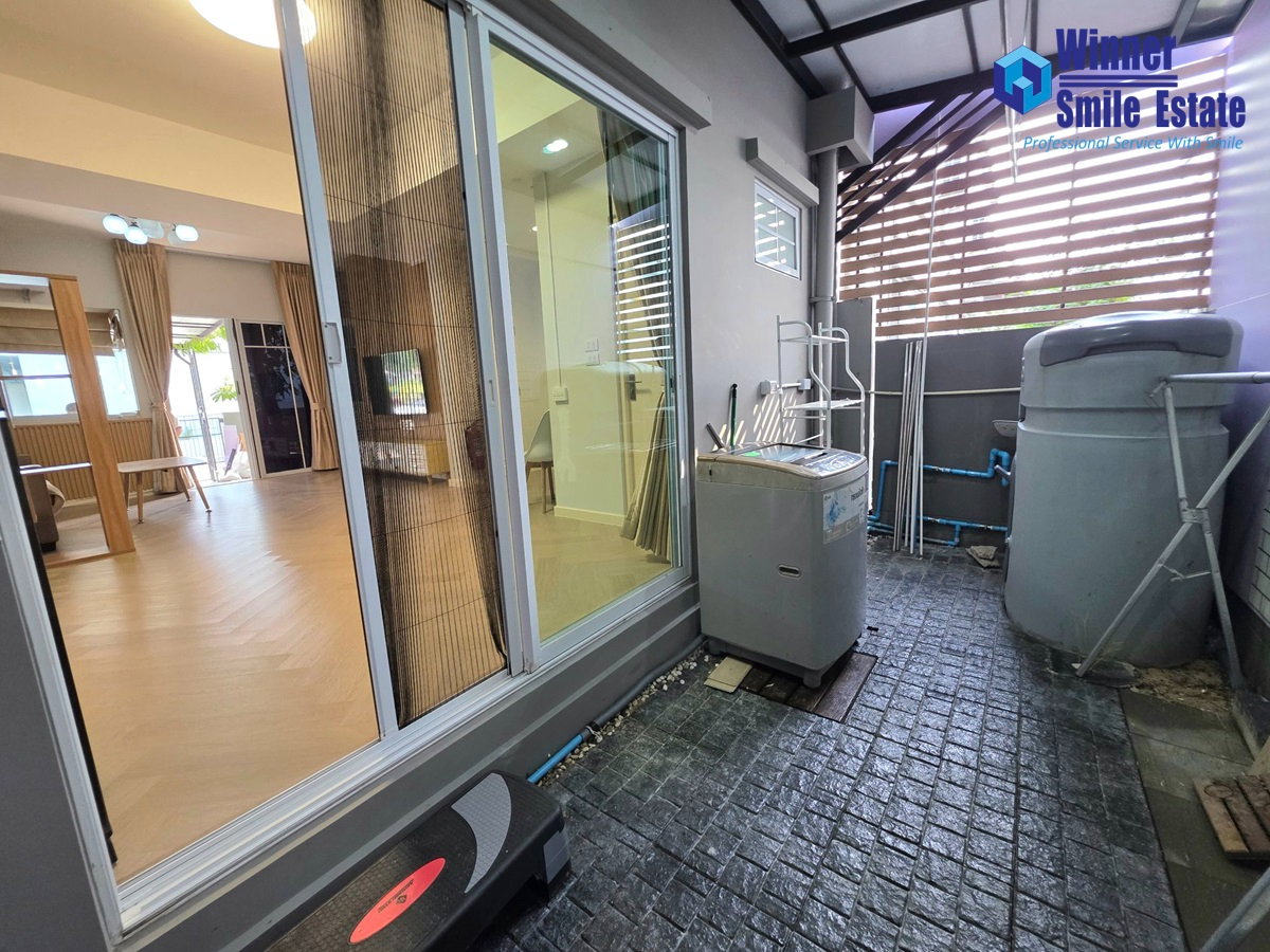 รูป เช่าทาวน์โฮม วิลลาจจิโอ บางนา พร้อมอยู่ ใกล้สวน ทะเลสาบ หน้าบ้านไม่ติดใคร - รูปที่ 4/15