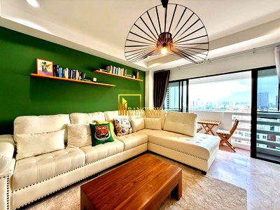 คอนโดให้เช่า : Ruamjai Heights | Beautiful 3 Bedroom Condo in Asoke Area - BR61158CD
