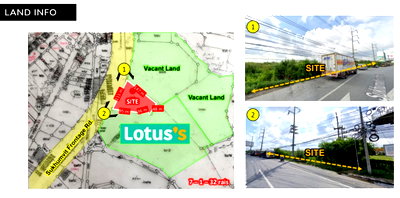 ที่ดิน อมตะนคร : 🔥 โอกาสลงทุนครั้งใหญ่! ขายที่ดินทำเลศักยภาพสูงสุด ติด Lotus’s Go Fresh อมตะนคร (ชลบุรี) 🔥