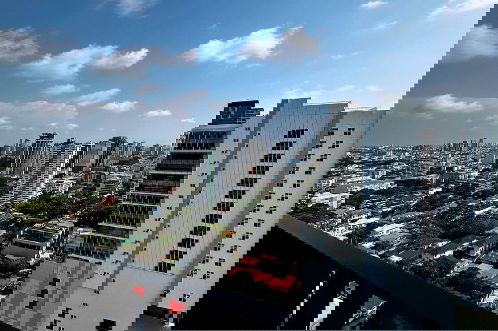 รูป 🔥เช่าด่วน !! HQ Thonglor, 1 ห้องนอน, 1 ห้องน้ำ, ห้องไซส์ใหญ่, ชั้นสูง 29++, ห้องมุม !!🔥Code C20240100817 แต่งครบ, พร้อมเข้าอยู่📣📣 - รูปที่ 8/8