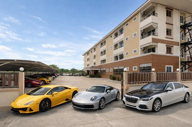 รูป รร.ปลวกแดง 260ม. ให้เช่าอพาร์ทเมนท์ 66ห้อง รพ. ปลวกแดง 300ม. อำเภอ 380ม.ที่ดิน 1 ไร่ 400 ตร.ว. 2800ตรม. อาคารห้องพัก พร้อมแอร์ทุกห้อง - รูปที่ 1/8