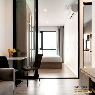 Condos for rent : For Rent Condo KNIGHTSBRIDGE SUKHUMVIT - THEPHARAK Building 1, Floor 18,1 bed room, Room size 27 sqm