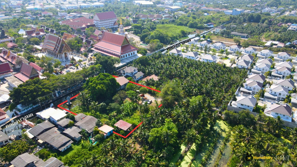 รูป ขายที่ดินริมคลองบางมด แถมบ้านเหมาะทำคาเฟ่ หรือพักอาศัย บางขุนเทียน กทม. (Gant-342) - รูปที่ 19/20