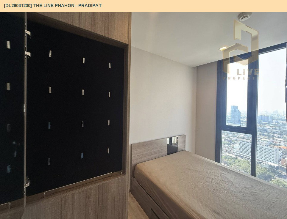 รูป DL26031230 ให้เช่าคอนโด เดอะ ไลน์ พหล - ประดิพัทธ์ (THE LINE Phahon - Pradipat) ใกล้ BTS สะพานควาย พร้อมเข้าอยู่ โทรด่วน 0842740999 LineID @523dslwi - รูปที่ 5/7