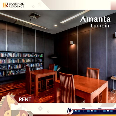 เช่าคอนโด สีลม สาธร :  Condo for Rent ⭐ Amanta Lumpini ใกล้ MRT ลุมพินี 80K 138.52 sqm, Newly Renovated Unit ✨ 