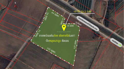 🌿 ขายที่ดินสุพรรณบุรี 10 ไร่ ติดคลองชลประทาน 💰 พร้อมไร่อ้อย เก็บเกี่ยวขายได้ทันที!