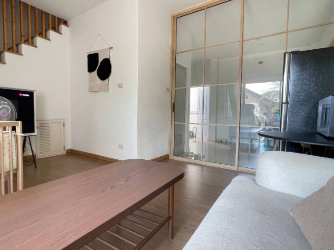 รูป ขายบ้านเดี่ยว 3 ห้องนอน 2 ห้องน้ำ สภาพดีมาก หางดง เชียงใหม่ ใกล้โรงพยาบาลหางดง (H390) T.0946511456 - รูปที่ 2/8
