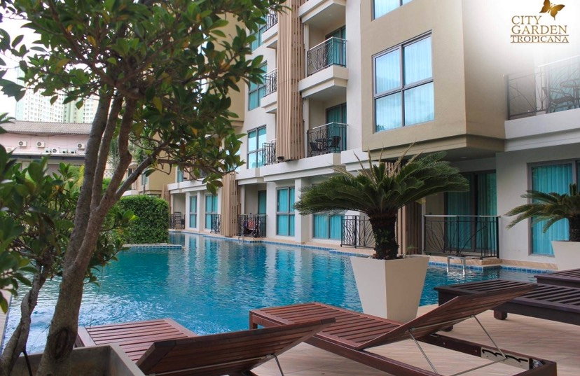 รูป KT0336📲LineID @556ryccg🌴1ห้องนอน 32ตรม ชั้น1 พร้อมเฟอร์นิเจอร์🏖️City Garden Tropicana พัทยา-นาเกลือ16/1 - รูปที่ 8/9