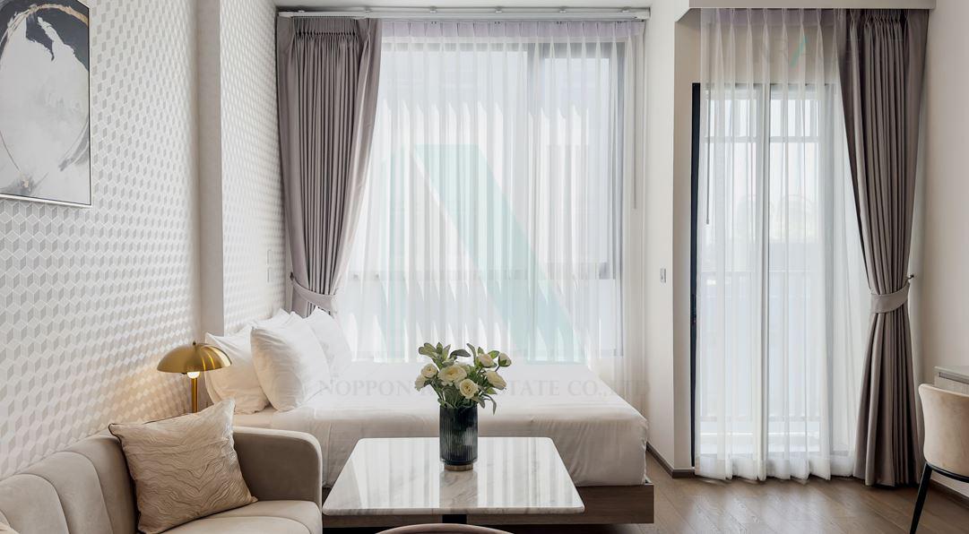 picture ð For Rent Condo PARK ORIGIN PHAYATHAI Building 1, Floor 24,Studio, Room size 29 sqm - 5/8