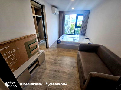 เช่าคอนโด ตลาดหนองมน : Kave Coco บางแสน ชั้น5  ---------ห้องใหม่--------Tel 097-049-5874 (Line: @choncondo มี@ด้วย)