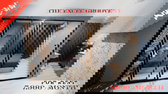 รูปภาพ 🍀🍀 Fully Furnished 💝 📌 For Rent: The Excel Groove Lasalle 🚆 Near BTS Bearing ✨ Ready to move in ✨  PC: A11008 📲 Contact us: Line: @rent202