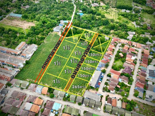 รูป ขายที่ดินศรีราชา โซนไร่กล้วย นาพร้าว ใกล้แหล่งชุมชน - รูปที่ 1/16