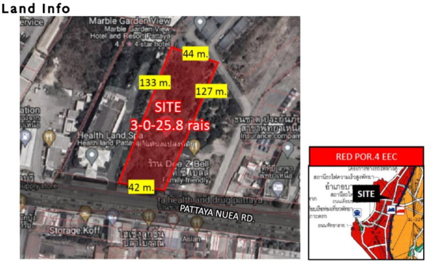 รูป 💎 Rare Item พัทยาเหนือ! ขายที่ดิน 3 ไร่เศษ ผังสีแดง พ.4 (EEC) ทำเลทองติดถนนใหญ่ เหมาะคอนโด/โรงแรมหรู 💎 - รูปที่ 1/3