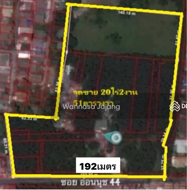 รูป ขายที่ดินอ่อนนุช 20 ไร่ ทำเลดี ถนนกว้าง 0863557948 - รูปที่ 1/5