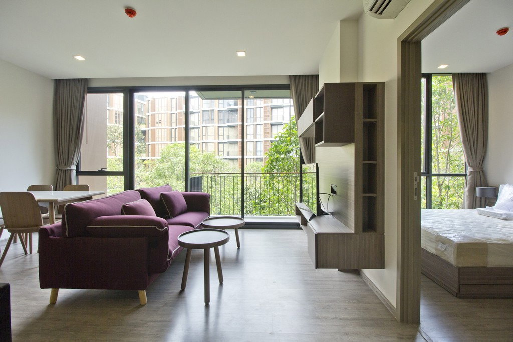 รูป 🌆 ให้เช่า: Mori Haus | คอนโดสไตล์รีสอร์ต ห้องวิวสระ ในสุขุมวิท 77 | แต่งครบ พร้อมอยู่ @90condo 🌃 - รูปที่ 1/16