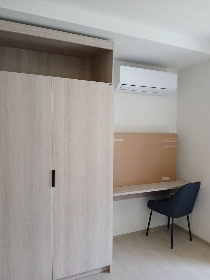 รูป ให้เช่าห้องใหม่กิ๊ก d condo air ดี คอนโด แอร์ ลาดกระบัง ตึกA ใกล้สนามบินสุวรรณภูมิ #วิวสระว่ายน้ำแนวตั้ง  #ระเบียงห้องหันทิศเหนือ  - รูปที่ 6/13