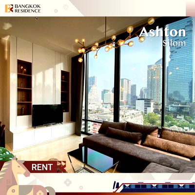 เช่าคอนโด ไอคอนสยาม :  Condo for Rent ⚡️ Ashton Silom ใกล้ BTS ช่องนนทรี ห้อง 2 นอน, 70k 86 sqm ยูนิตกว้างแต่งสวย 💛 