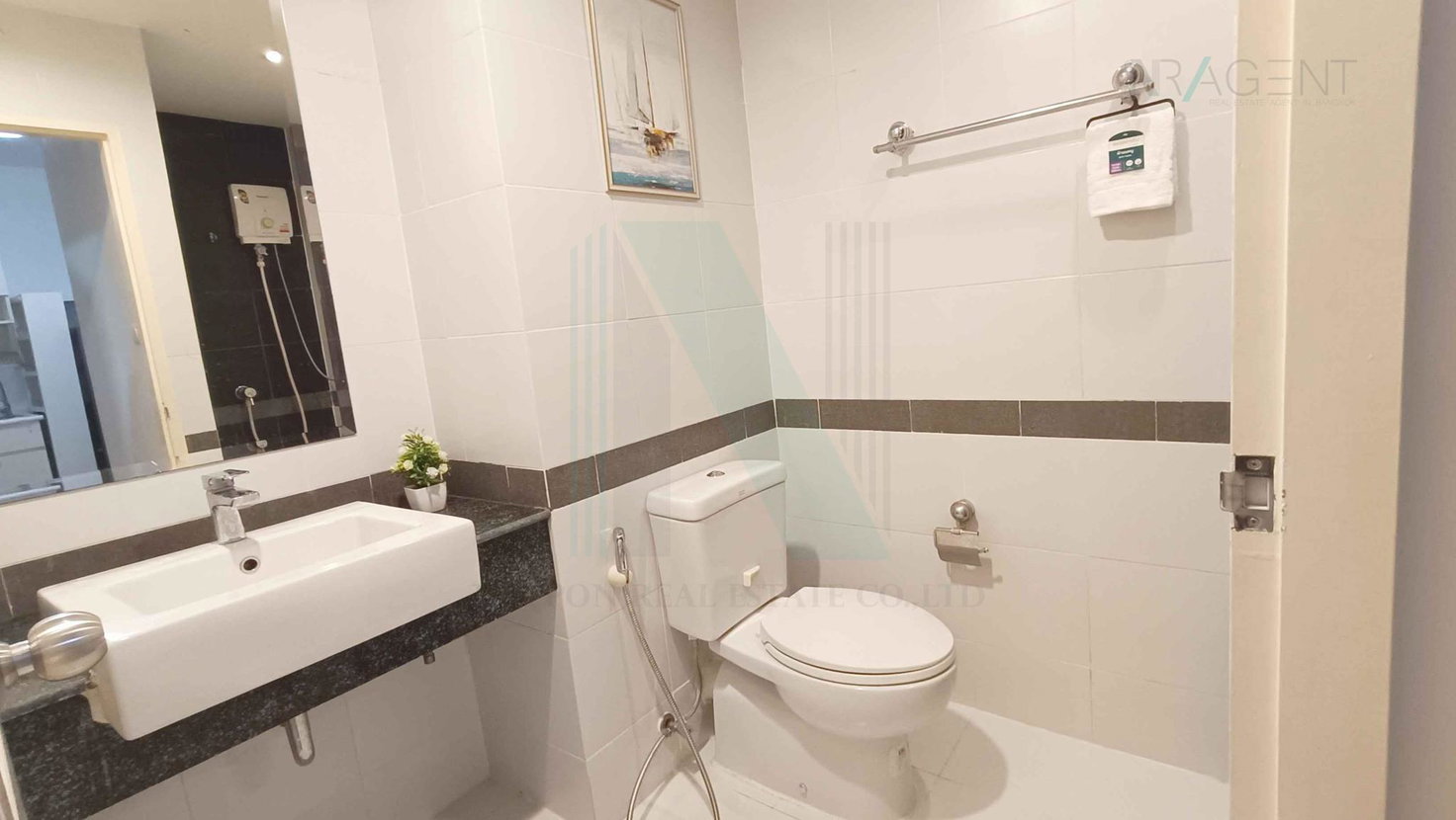 รูป 📌 ให้เช่าคอนโด เอ สเปซ อโศก-รัชดา อาคาร E ชั้น 12 1 ห้องนอน ขนาด 35.00 ตรม ใกล้ เซ็นทรัล พระราม 9 - รูปที่ 8/8