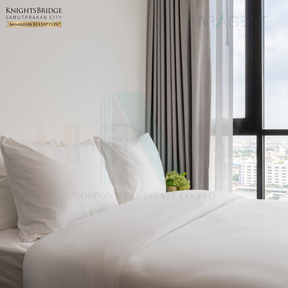 รูป 🎉 ให้เช่าคอนโด ไนท์บริดจ์ สุขุมวิท-เทพารักษ์ อาคาร 1 ชั้น 18 1 ห้องนอน ขนาด 27 ตรม ใกล้ รพ.จุฬารัตน์ 2 - รูปที่ 3/8